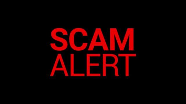 scam alert text