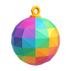 Obraz premium PNG Colorful geometric polygonal ornament