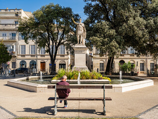 Beautiful Fountain With Statue Antonin
