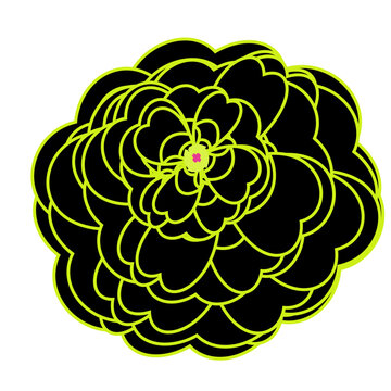 Massive Doubled Stacked Vector Flower