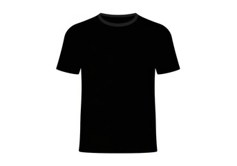 Plain black tshirt with short sleeves
