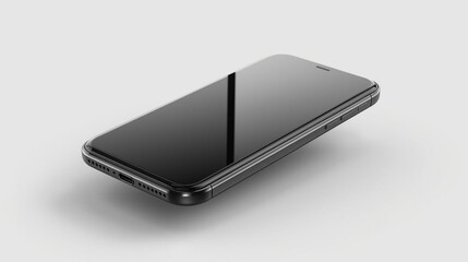 Realistic 3D Phone Mockup with Changeable Screen, Perspective View, Shadow and Reflection Pass