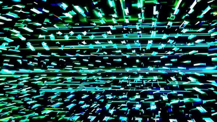 Abstract 4K animation cybernetic networks glowing digital stripes moving particles creating futuristic technology background suitable innovation data modern sci fi visuals - Powered by Adobe