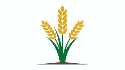Golden Wheat Stalks Growing Tall An Illustration of Abundant Harvest Agriculture Concept and Food Security Representation