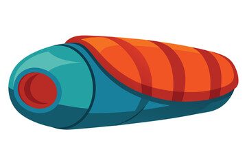 sleeping bag on white background