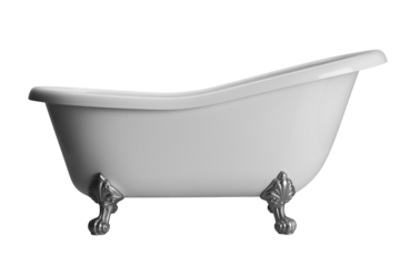 Elegant freestanding bathtub with claw feet adds a touch of luxury to any bathroom, perfect for creating a spa-like retreat in your home design project