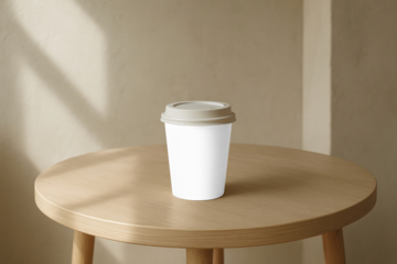Coffee cup mockup png, transparent design