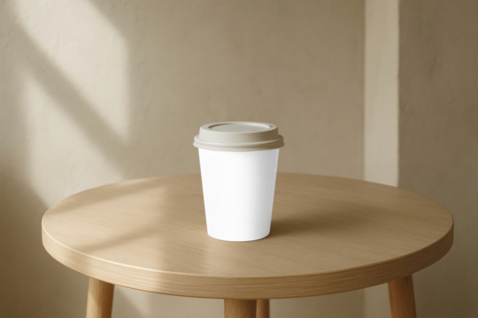 Coffee cup mockup png, transparent design
