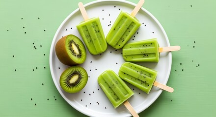 Refreshing kiwi popsicles summer treat recipe healthy dessert ideas homemade frozen food