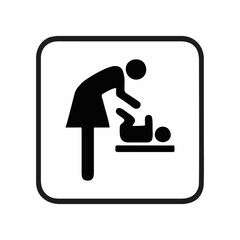 Toilet icon set. WC sign. Washroom, male, female, unisex accessible, baby changing table room, shower, handicap.         Public bathroom pictogram.  