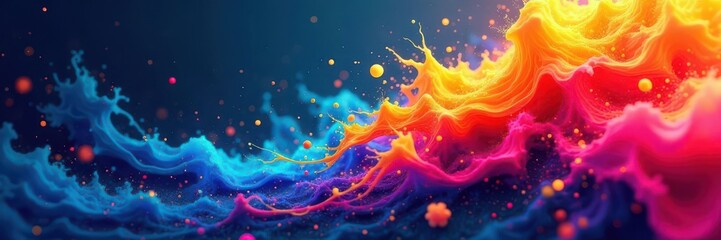 Exploding color blocks; dynamic lines & curves , manga, lines