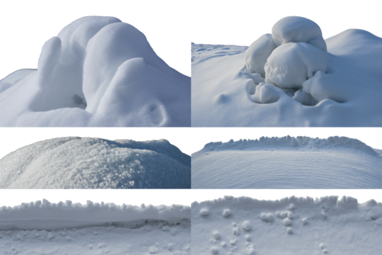 Crisp snowdrift textures create a serene winter wonderland scene, ideal for seasonal designs and adding a touch of frosty beauty to any project