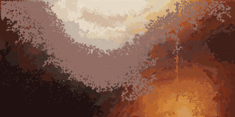 Abstract textured background with warm earthy tones of brown beige and orange in a mottled pattern