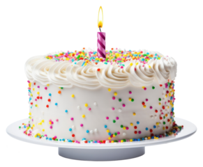 PNG Birthday cake sprinkles dessert party.