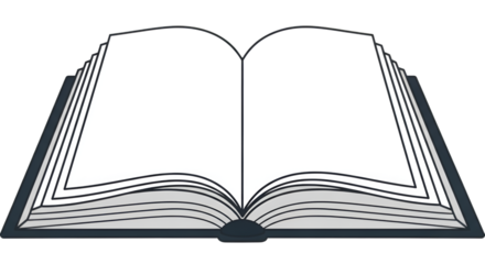 An open book with blank pages provides a striking visual, inviting imagination and creativity.