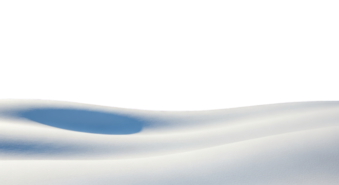 Abstract winter landscape with sky hole scenic background on transparent background