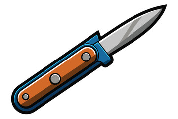 penknife on white background