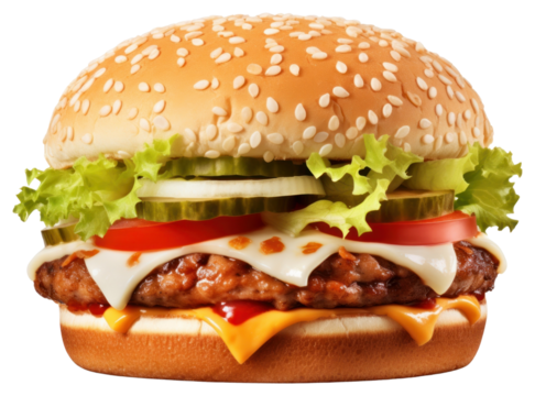 PNG Beef burger food white background hamburger.