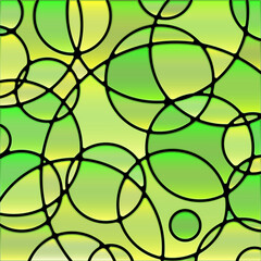 abstract vector stained-glass mosaic background
