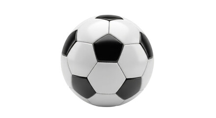 White and gray soccer ball for sports game background use on transparent background