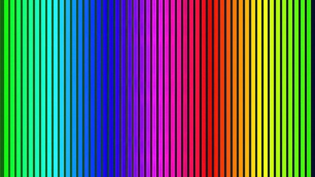 Vibrant vertical rainbow stripes gradient abstract background. Vibrant rainbow spectrum vertical lines colorful pattern graphic