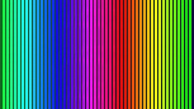 Vibrant vertical rainbow stripes gradient abstract background. Vibrant rainbow spectrum vertical lines colorful pattern graphic