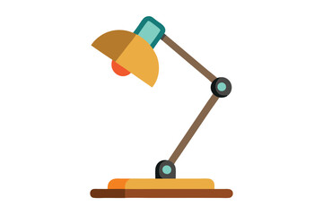 desk lamp on white background