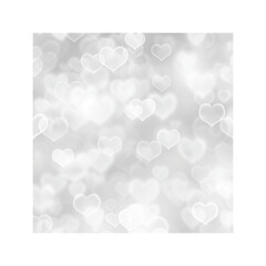 Silver hearts bright background
