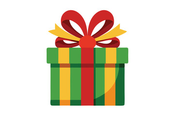christmas gift on white background
