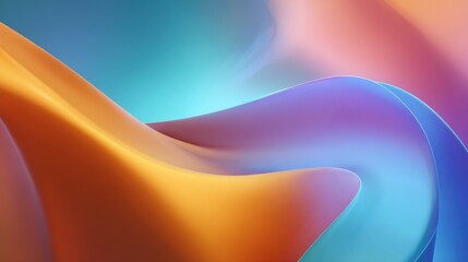 Abstract flowing shapes in vibrant colors modern design with smooth curves