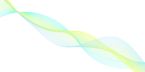 Aqua yellow gradient wave background design