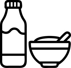 illustration of a bottle of milk