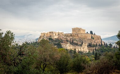 Parthenon without Scaffolding for first time in Decades. Acropolis. Athens