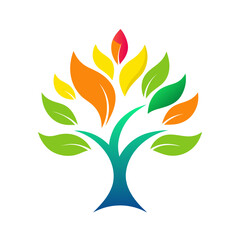 vector illustration of a green plant