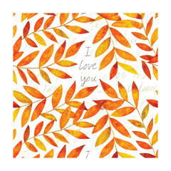 A wallpaper with leaves and flowers
