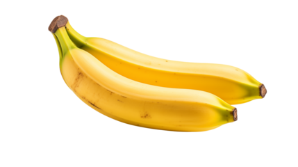 A bunch of ripe yellow bananas stacked together on a plain black background in a studio setting shot well