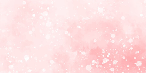 Abstract beautiful decorative and lovely soft pink grunge paint watercolor with bokeh background. watercolor smoke background texture. fantasy smooth light pink watercolor paper texture background.