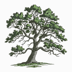 Realistic Oak Tree 