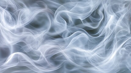 Obraz premium Wispy smoke flows gracefully through the air in a tranquil setting
