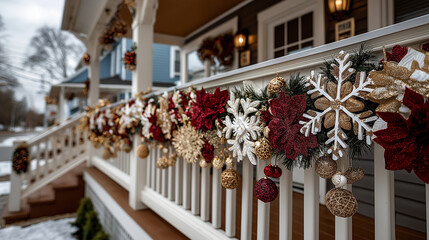 cozy christmas porch decorations