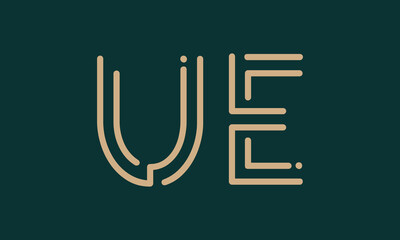 UE U ue initial logo | initial based abstract modern minimal creative logo, vector template image. luxury logotype logo, real estate homie logo. typography logo. initials logo