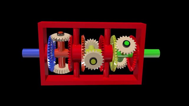 this is a multiple speed gear paradox box