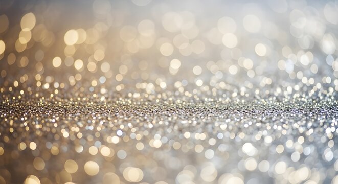 Soft golden bokeh background with shimmering particles for elegant festive celebration visuals