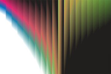 Abstract gradient of vibrant colors transitioning from white to green and black creating a dynamic digital art composition with vertical lines and pixelated textures