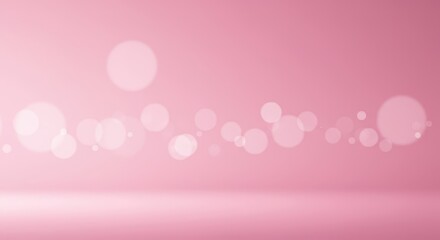 Ethereal abstract soft pink gradient background with subtle light glow and elegant defocused circular bokeh effects ,bokeh, gentle, design