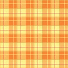 Checkered pattern in yellow, orange, and brown