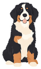 PNG Bernese Mountain dogs illustration mountain bernese.