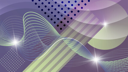 Futuristic art background. A futuristic composition of chaotically intertwined lines, wavy stripes, and flowing shapes. A template for your projects.