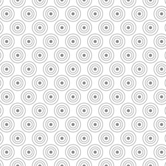 Geometric pattern of circles and crosses, a simple design