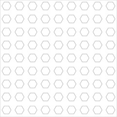 Hexagonal pattern creates a modern aesthetic